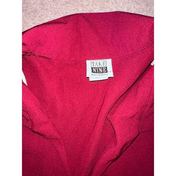 Take Nine Maternity Burgundy 2-Piece Outfit Size Large - Picture 3 of 3